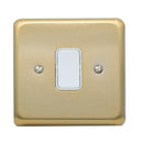 MK Albany Plus 10A Single Gang 2 Way Grid Switch in Satin Gold Finsh