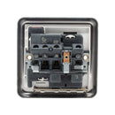 MK Albany Plus K2458BRC 13A Single Switch Socket with NEON in Brushed Chrome Finish