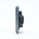 MK Albany Plus K2948BRC 13A Twin Switch Socket Outlet in Brushed Chrome Finish