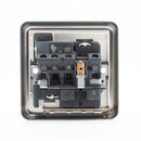 MK Albany Plus K2958BRC 13A Single Switch Socket Outlet in Brushed Chrome Finish