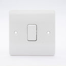 MK Logic Plus K4870WHI, 10A Single 1 Way Plate Switch