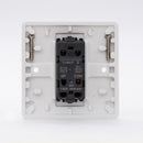 MK Logic Plus K4871WHI, 10A Single 2 Way Plate Switch