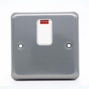 MK Albany Plus K5233BRC 20A Double Pole Switch With NEON in Brushed Chrome Finish