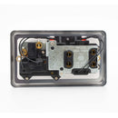 MK Albany Plus K5261BRC 45A Double Pole Main Switch and 13A Switch Socket Outlet with NEON in Brushed Chrome Finish