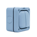 MK Masterseal K56402GRY, 10A Twin 1 Way Weatherproof Switch