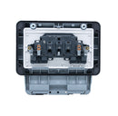 MK Masterseal K56482GRY, 13A Weatherproof Twin Switch Socket