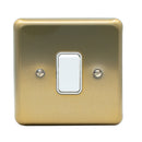 MK Albany Plus 20A Single Gang 2 Way Grid Switch in Satin Gold Finish