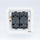MK Dimensions White Finish 10A Twin 1 Way Grid Switch