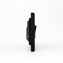 MK Dimensions Black Finish 20A Four Gang 2 Way Grid Switch