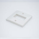 MK Logic Plus K181WHI, Single Module Euro Front Plate for Telephone, Data, Satellite