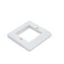 MK Logic Plus K182WHI,  Double Module Euro Front Plate for Telephone, Data/Internet, Satellite