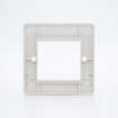 MK Logic Plus K182WHI,  Double Module Euro Front Plate for Telephone, Data/Internet, Satellite