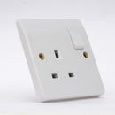 MK Logic Plus K2757WHI, 13A Single Switch Socket Outlet
