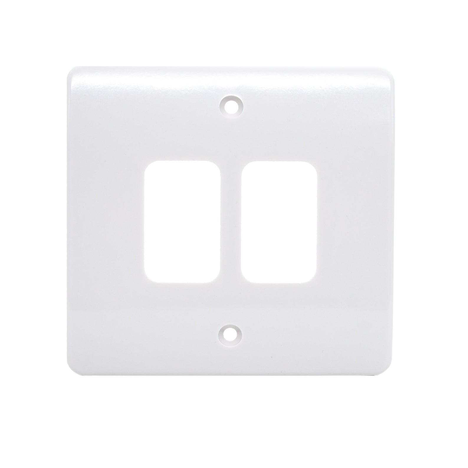 MK Logic Plus K3632, Two Gang Grid Switch Front Plate