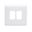 MK Logic Plus K3632, Two Gang Grid Switch Front Plate