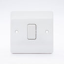MK Logic Plus K4871WHI, 10A Single 2 Way Plate Switch