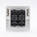 MK Logic Plus  K4872WHI, 10A Twin 2 Way Plate Switch