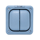 MK Masterseal K56422GRY, Weatherproof Double Switch  Enclosure (for use with any Two Switch Module)