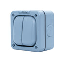 MK Masterseal K56402GRY, 10A Twin 1 Way Weatherproof Switch